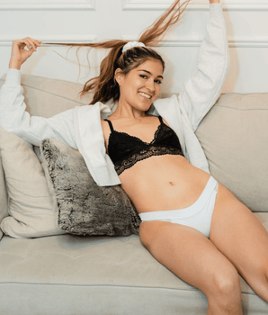 Knotty Peek-a-Boo White Thong