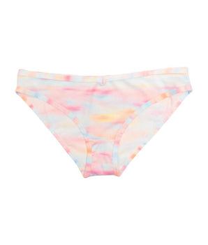 Knotty Rainbow Watercolour Ribbed Brief
