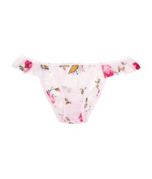 Knotty Frilled Floral Mesh Cheeky
