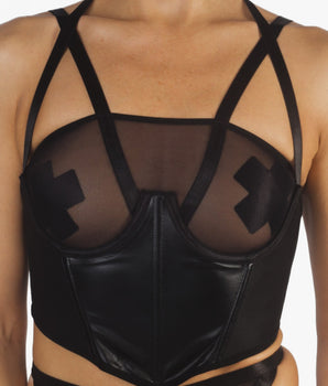 Knotty All Tied Up Corset Bra