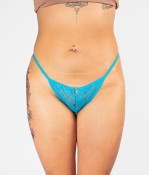 Knotty Aqua Fantasy Thong