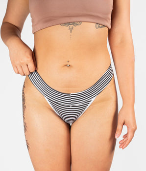 Knotty Basic Me In Stripes Cotton Thong
