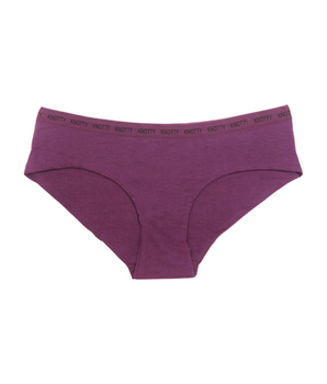 Knotty Basic Plum Cotton Knotty Brief
