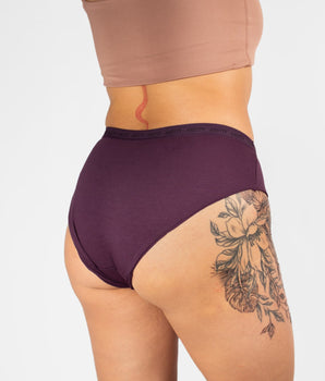 Knotty Basic Plum Cotton Knotty Brief