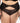 Knotty Black Fantasy Floral Brief + Garter