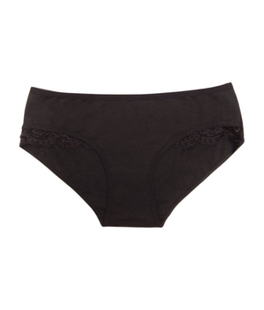 Knotty Black Magnolia Cotton Briefs