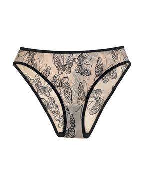 Knotty Butterfly Nude Mesh Briefs
