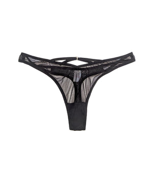 Knotty Sexy Double-Strap Mesh Thong