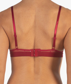 Knotty Blushing Rose Polka Dot Bra