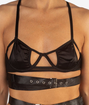 Knotty Buckled and Bound Bra