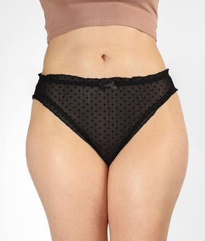 Knotty Dots in Velvet Bikini