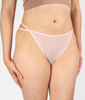 Knotty Double Strap Cotton Candy G-String