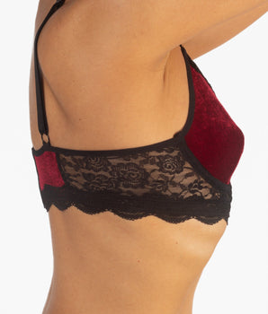 Knotty I Vant You Velvet Bra