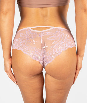 Knotty Iridescent Lilac Lace Cheeky