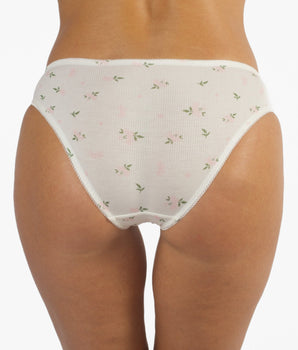 Knotty AiraModal™ Jersey Ribbed Floral Brief