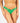 Knotty Kelly-Green Crossover Lace Thong