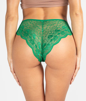 Knotty Kelly Green Lace Cheeky