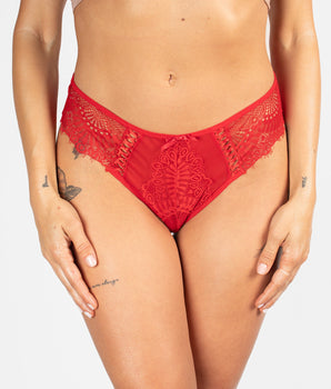 Knotty Kissable Scarlet Briefs