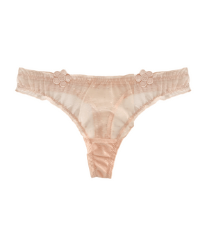 Knotty Nude Dot Bloom Thong