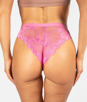 Knotty Magenta Soft-Lace Cheeky