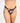 Knotty Rosy Retro Black Cotton Lace Thong