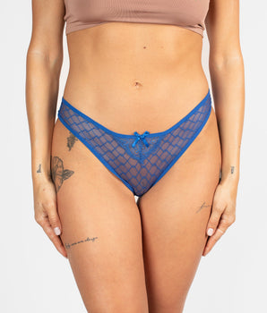 Knotty Sapphire Netted Cheeky Sky