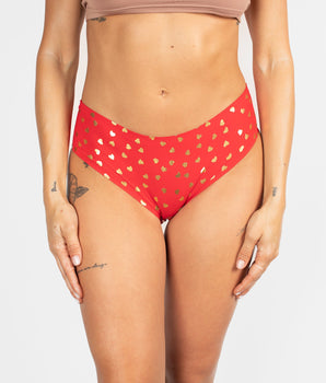 Knotty Seamless Gold Hearted Briefs