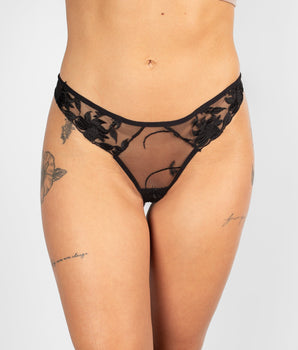 Knotty Shadow Veil Thong