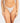 Knotty Shimmering Silver Cotton Thong