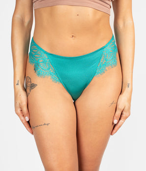 Knotty Silky Eyelash-Lace Cheeky