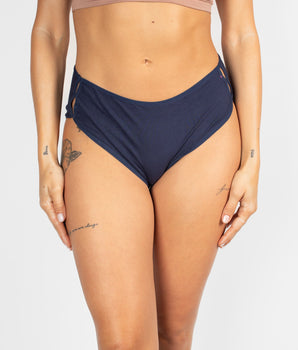 Knotty Stone-Blue Cotton Hipster