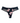 Knotty Rosy Retro Black Cotton Lace Thong