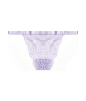 Knotty Lilac Petal Lace G-String