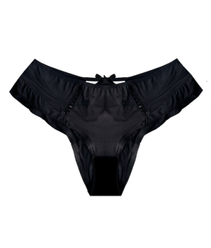 Knotty Black Flutter Cheeky
