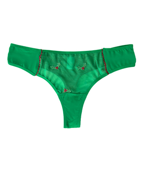 Knotty Holly Jolly Thong
