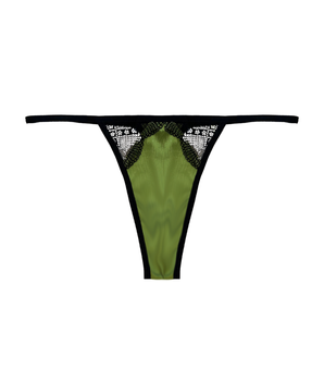 Knotty High-Rise Paris Green Thong