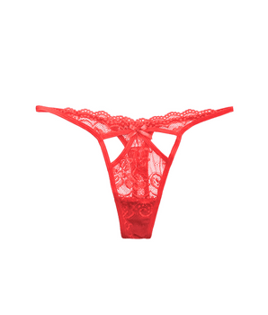 Knotty Lace Me In Ruby Thong