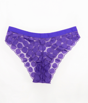 Knotty Dotted Me Purple Cheeky