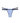 Knotty Double-Strap Ocean Blue Cotton Thong