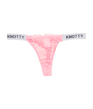 Knotty Flirty Pink Thong