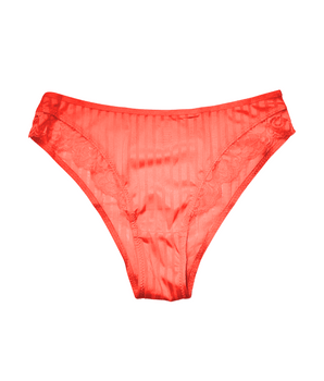 Knotty Rouge Stripe & Lace Cheeky