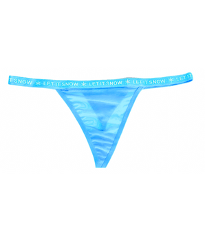 Knotty Aqua Let it Snow G-String