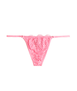 Knotty Pretty-In-Pink Low-Rise Thong