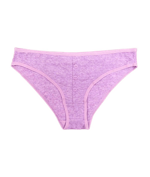 Knotty Heather Lavender Cotton Brief