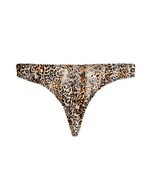 Knotty Silky Leopard G-String