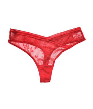 Knotty Blossom Merlot Thong