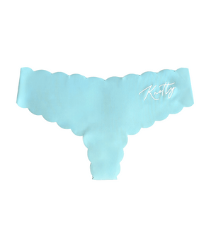 Knotty Seamless Sky Blue Thong